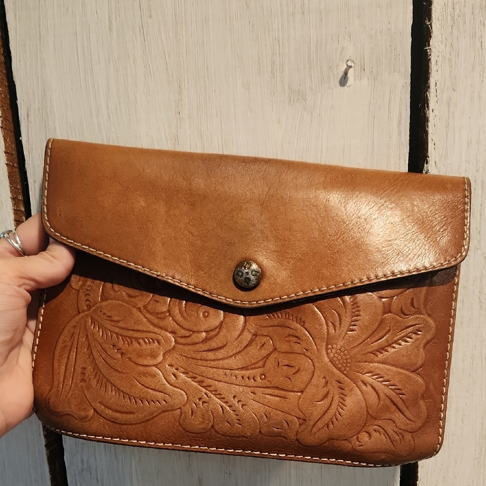 Patricia Nash Leather Clutch